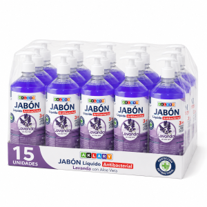 JABÓN LÍQUIDO ANTIBACTERIAL GERMICIDA AKLARY 15 UND X 1L