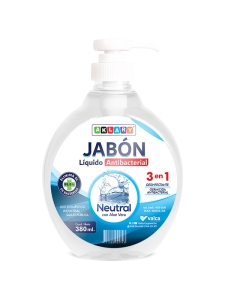 JABÓN LÍQUIDO ANTIBACTERIAL GERMICIDA AKLARY - NEUTRAL 380 ML